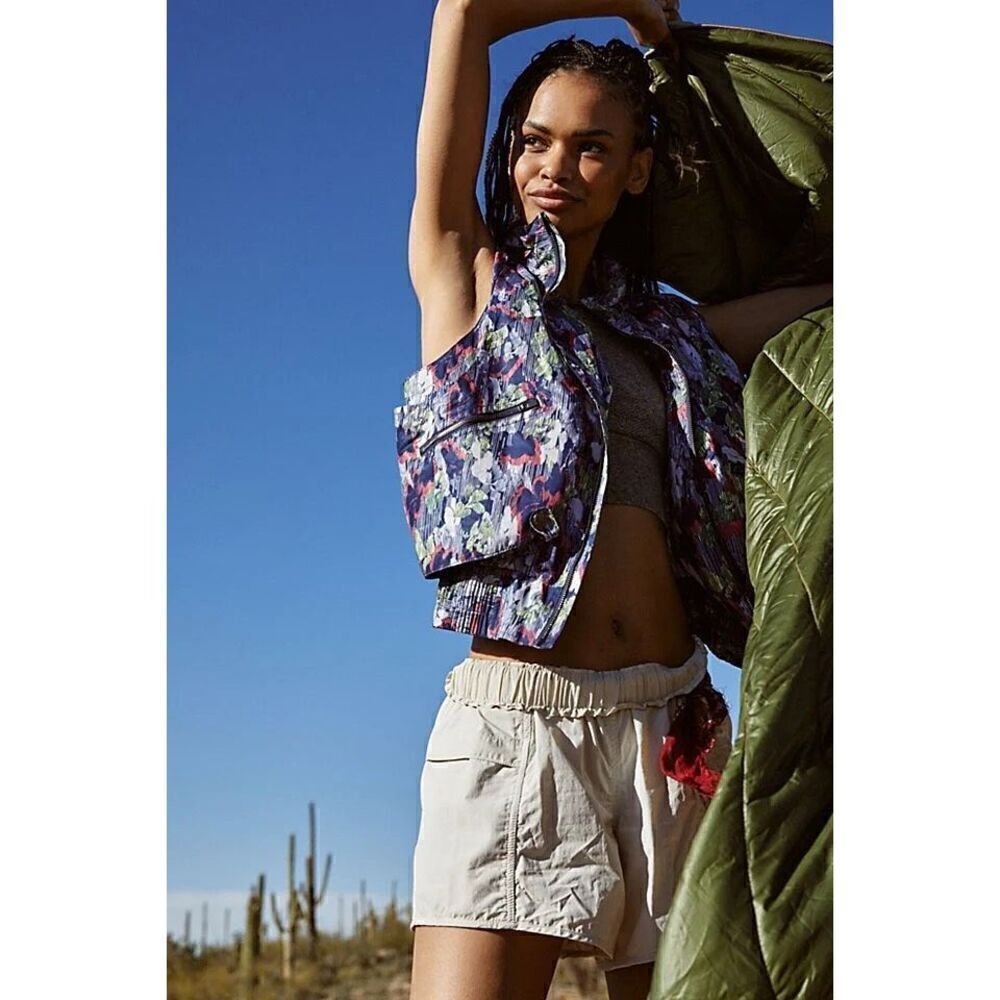 Free People Fp Movement NWT Off The Grid Printed Vest floral XS